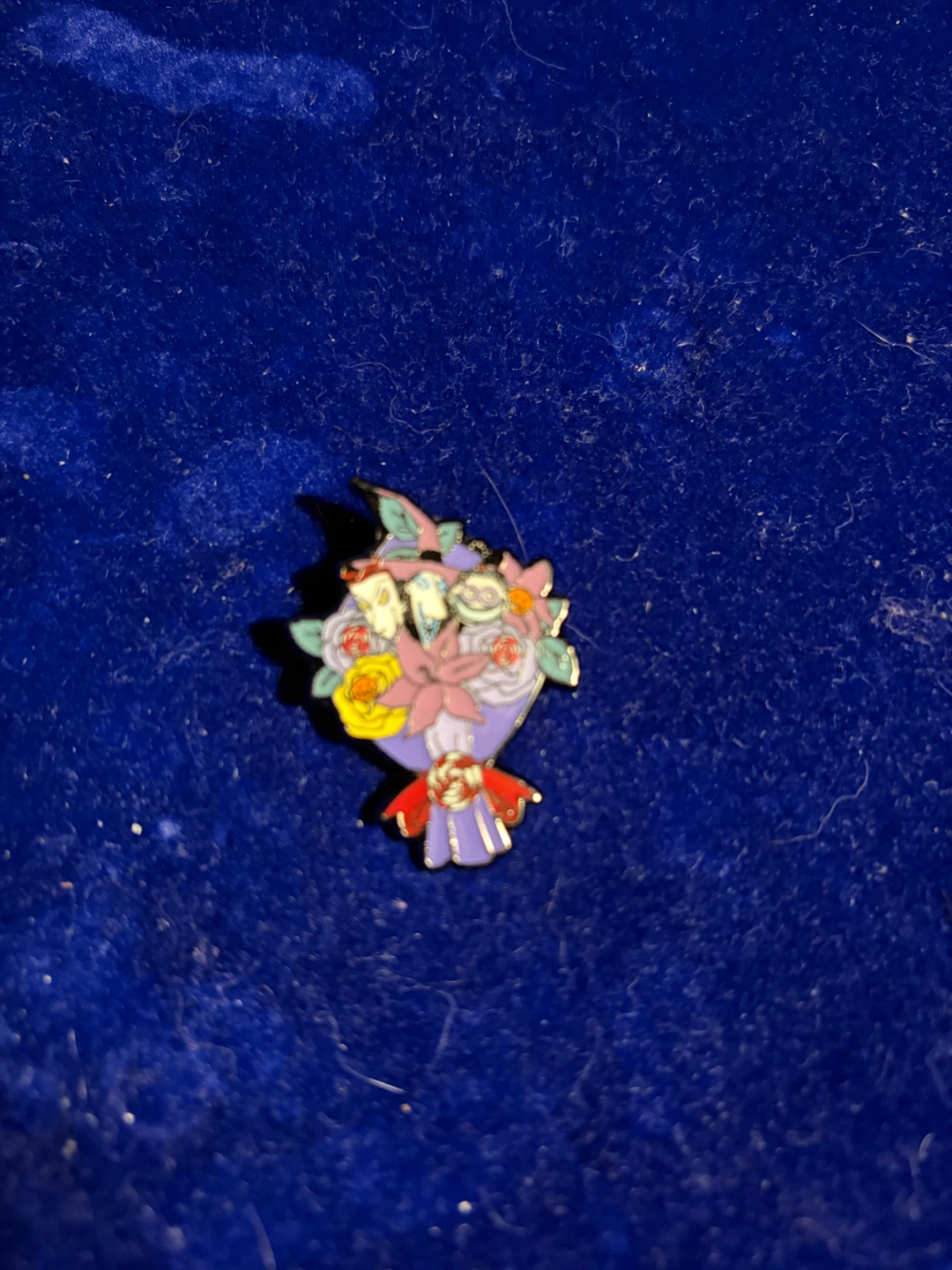 Nightmare Before Christmas Flower Bouquet Enamel Pin