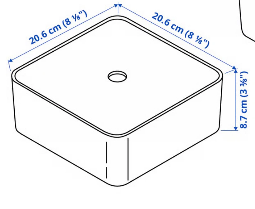 Ikea VISSLAÅN box with lid - photo 3