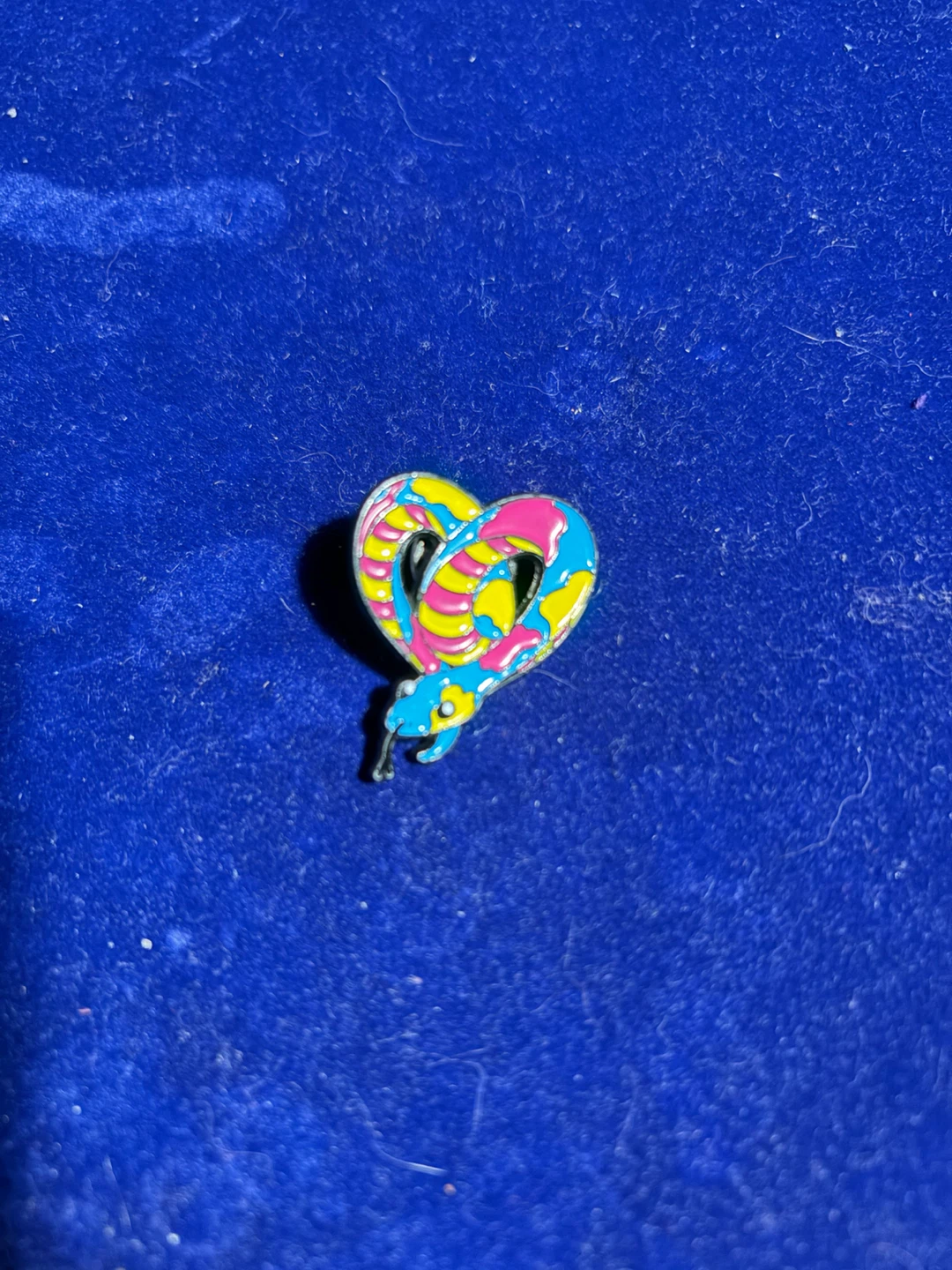 Heart Shaped Snake Pin