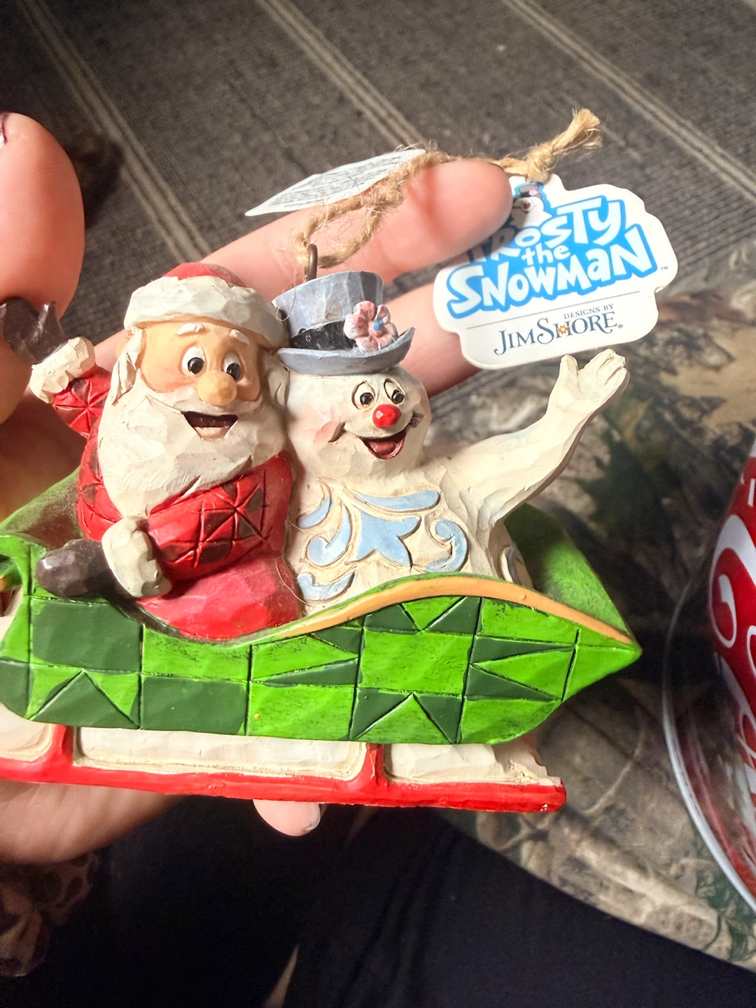 Jim Shore Rudolph and Frosty Christmas Ornaments
