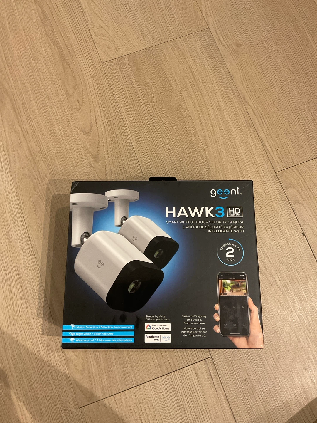 Geeni Hawk 3 HD Smart Wi-Fi Outdoor Security Cameras (2 Pack)