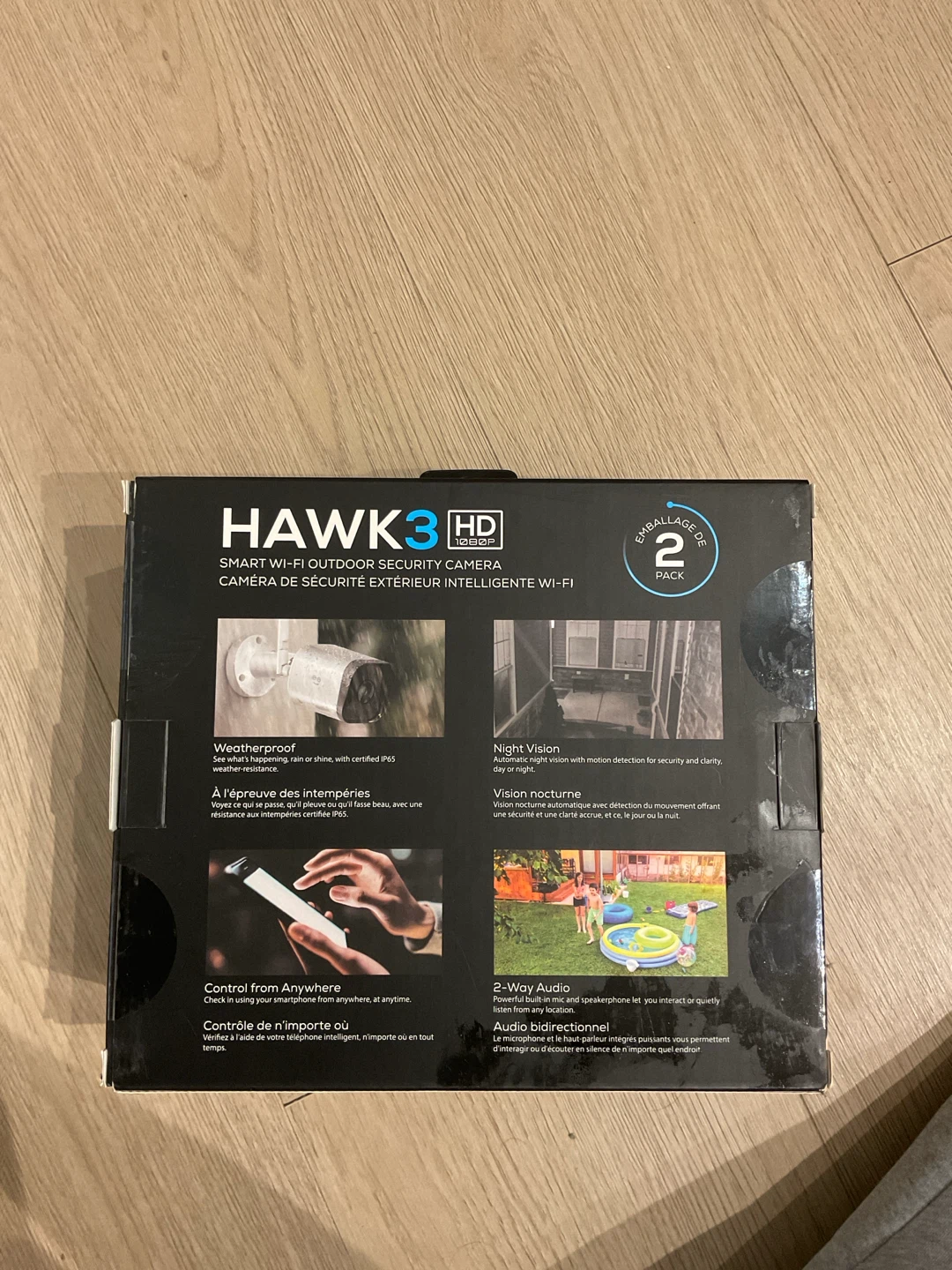 Geeni Hawk 3 HD Smart Wi-Fi Outdoor Security Cameras (2 Pack) - photo 2
