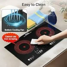 Double Burner Electric Cooktop minor crack shown in last photo - photo 2