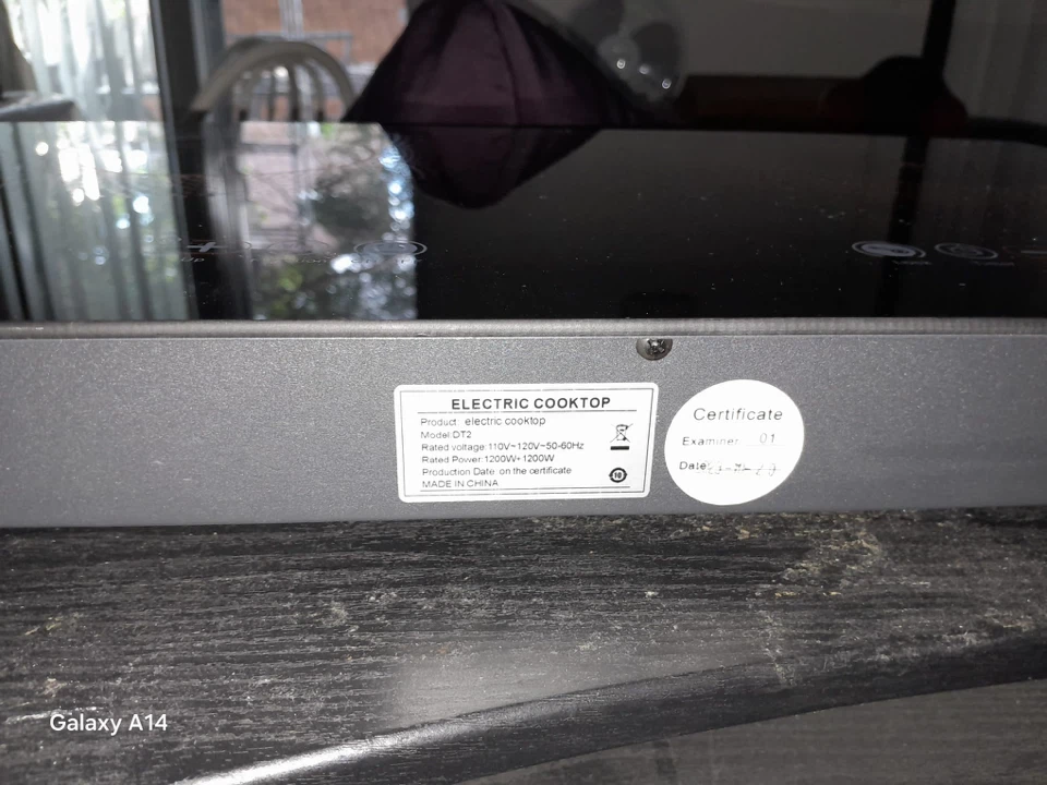Double Burner Electric Cooktop minor crack shown in last photo - photo 3
