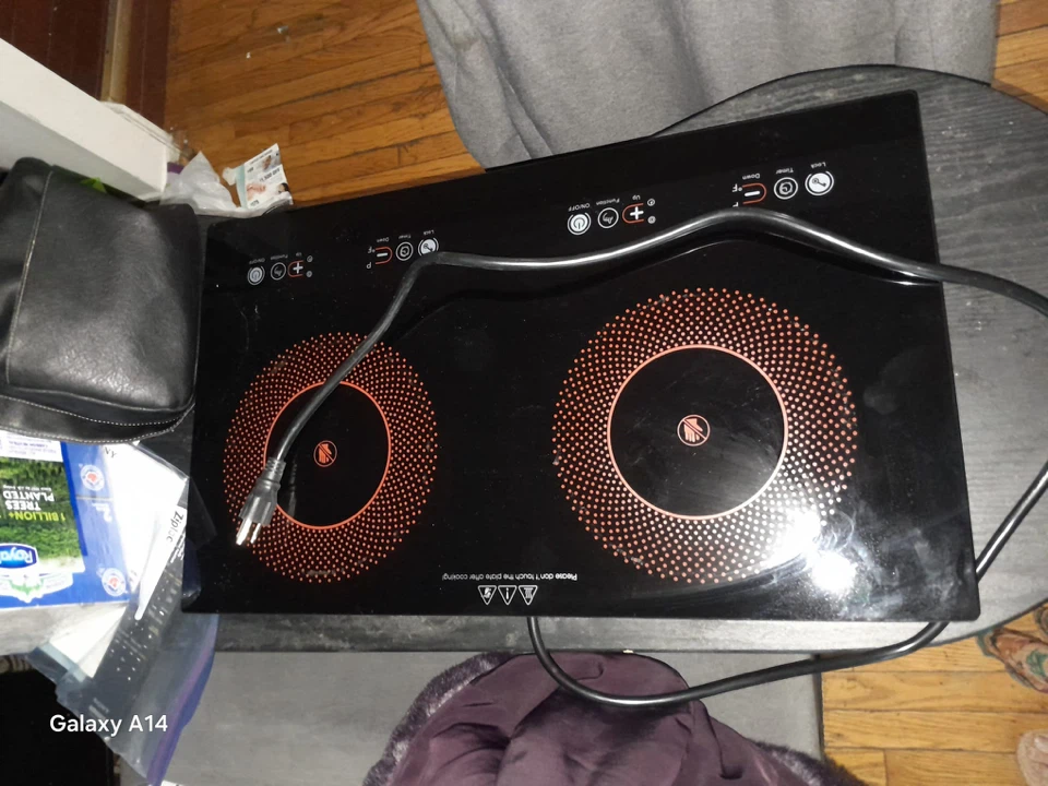 Double Burner Electric Cooktop minor crack shown in last photo - photo 5