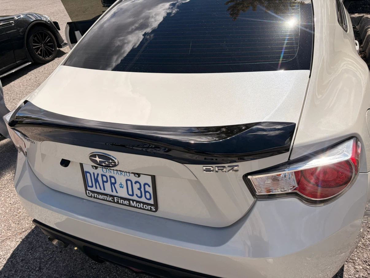 Gloss black trunk spoiler, roof wing - photo 2