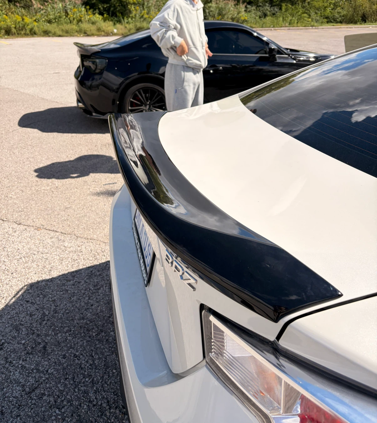 Gloss black trunk spoiler, roof wing - photo 3
