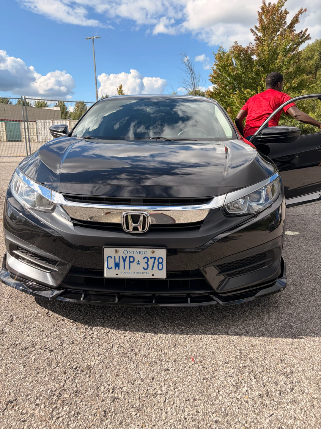 Civic mugen style front lip 2022+ (gloss black) - photo 2