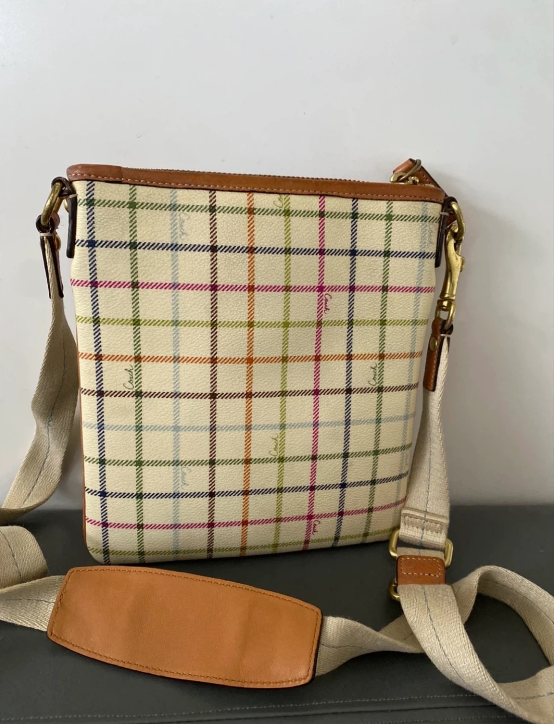 Coach Plaid Crossbody Bag - photo 2