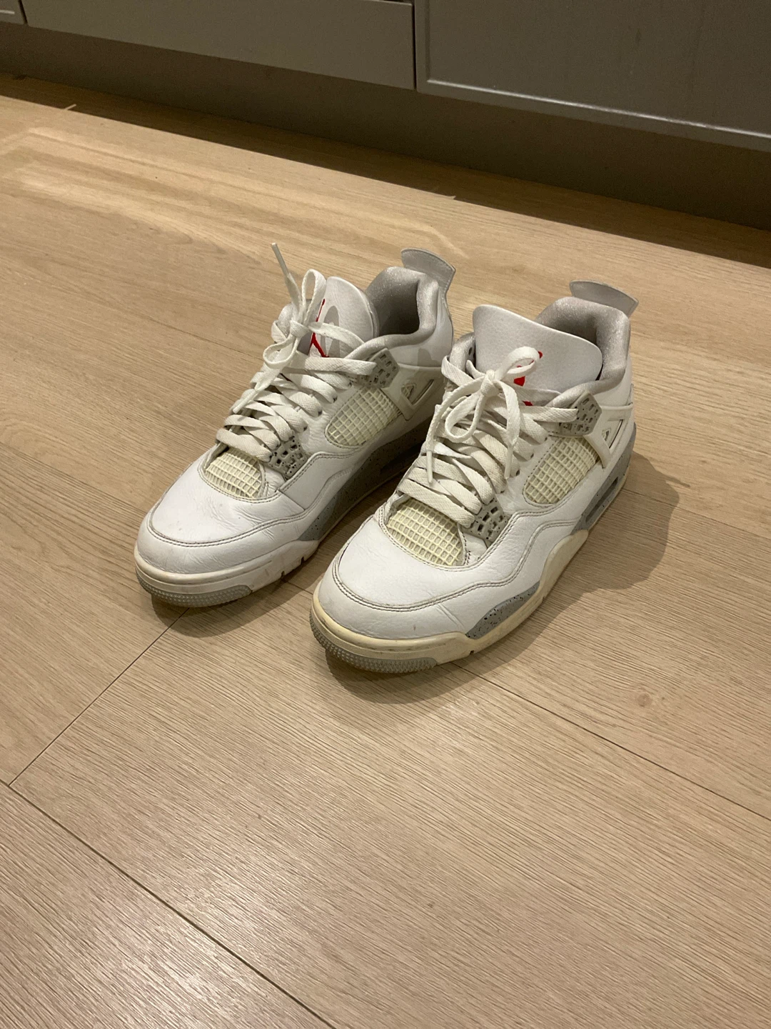 Air Jordan 4 Retro White Cement Sneakers
