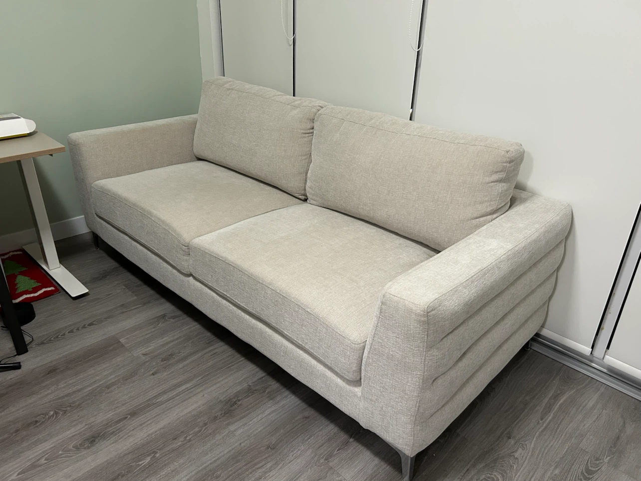 Beige sofa