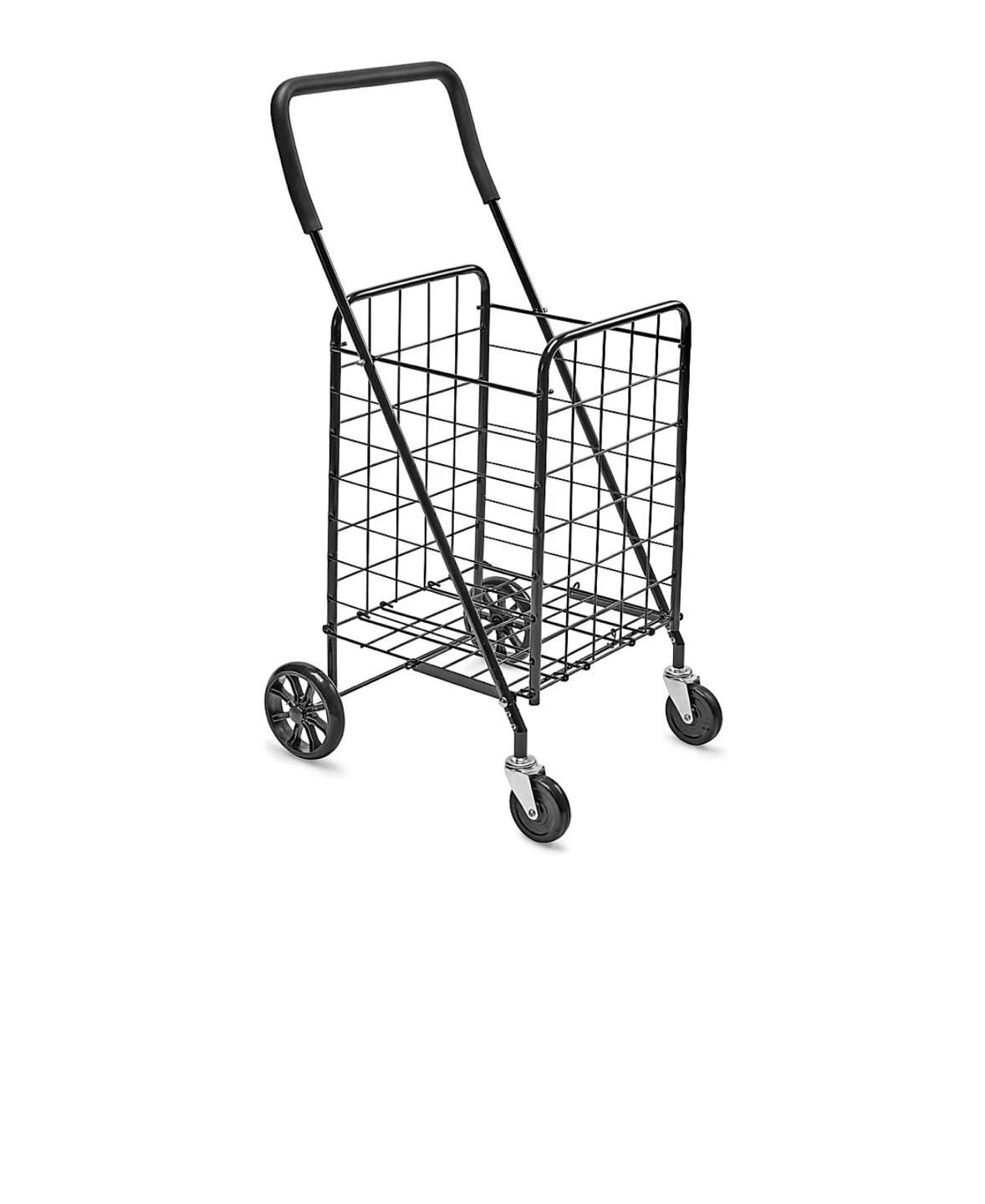 Black Metal Grocery Shopping Cart