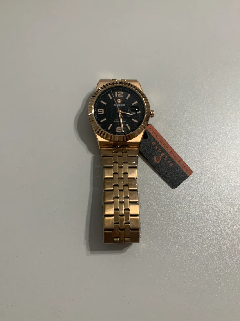 Binbond Gold Tone Men's Watch