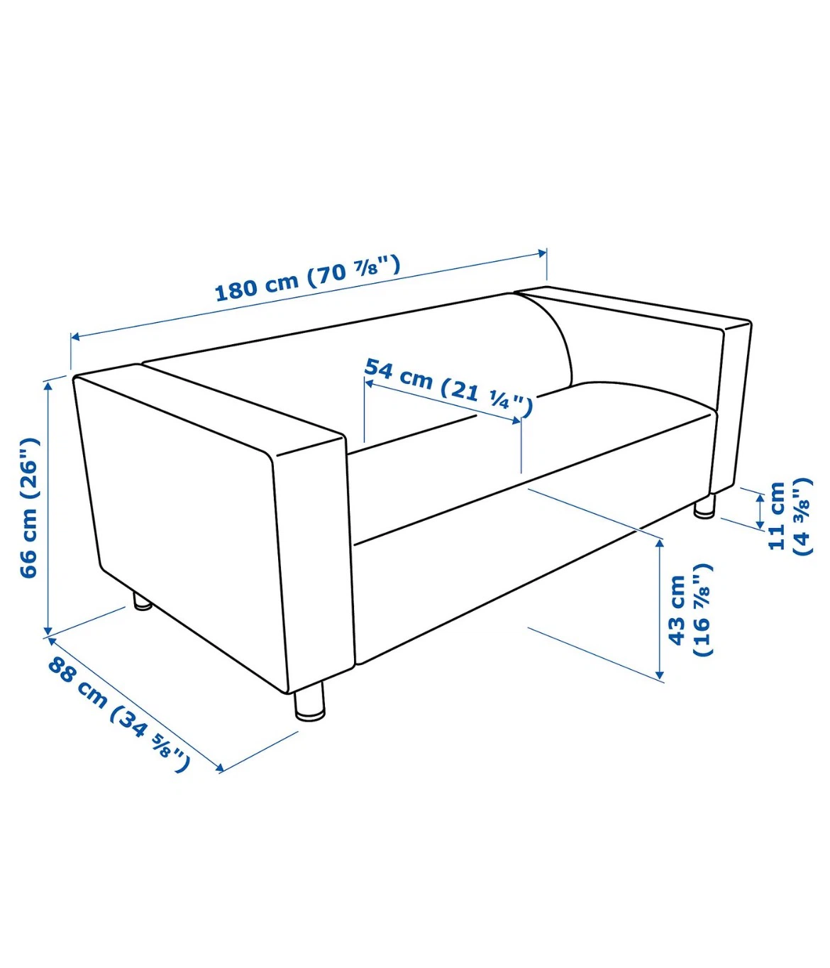 IKEA Klippan Loveseat in Vissle Grey - photo 4