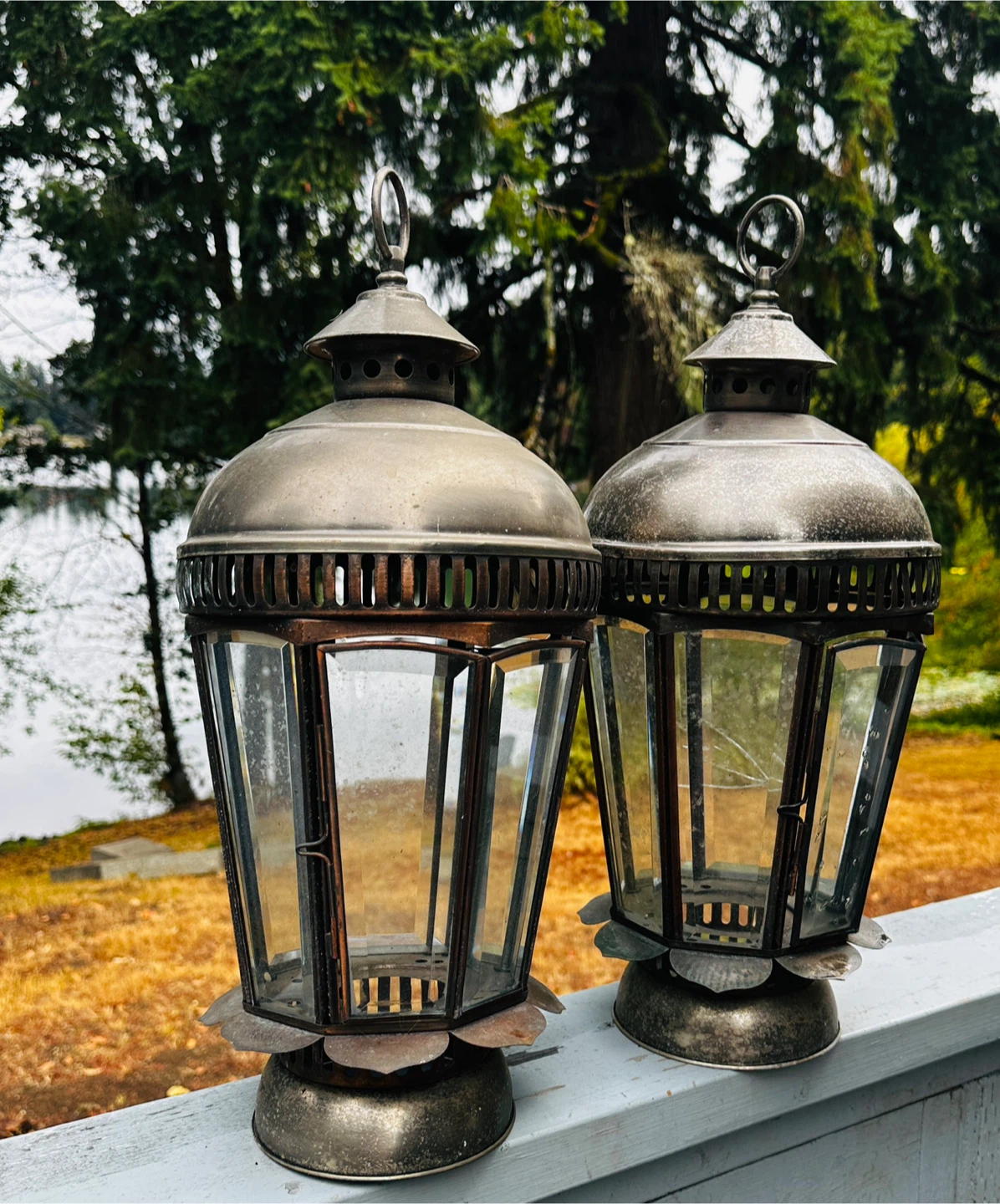 Vintage Copper?/Brass? Gas lanterns…