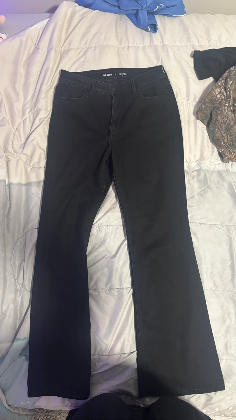 Old Navy High-Rise Flare Jeans Black
