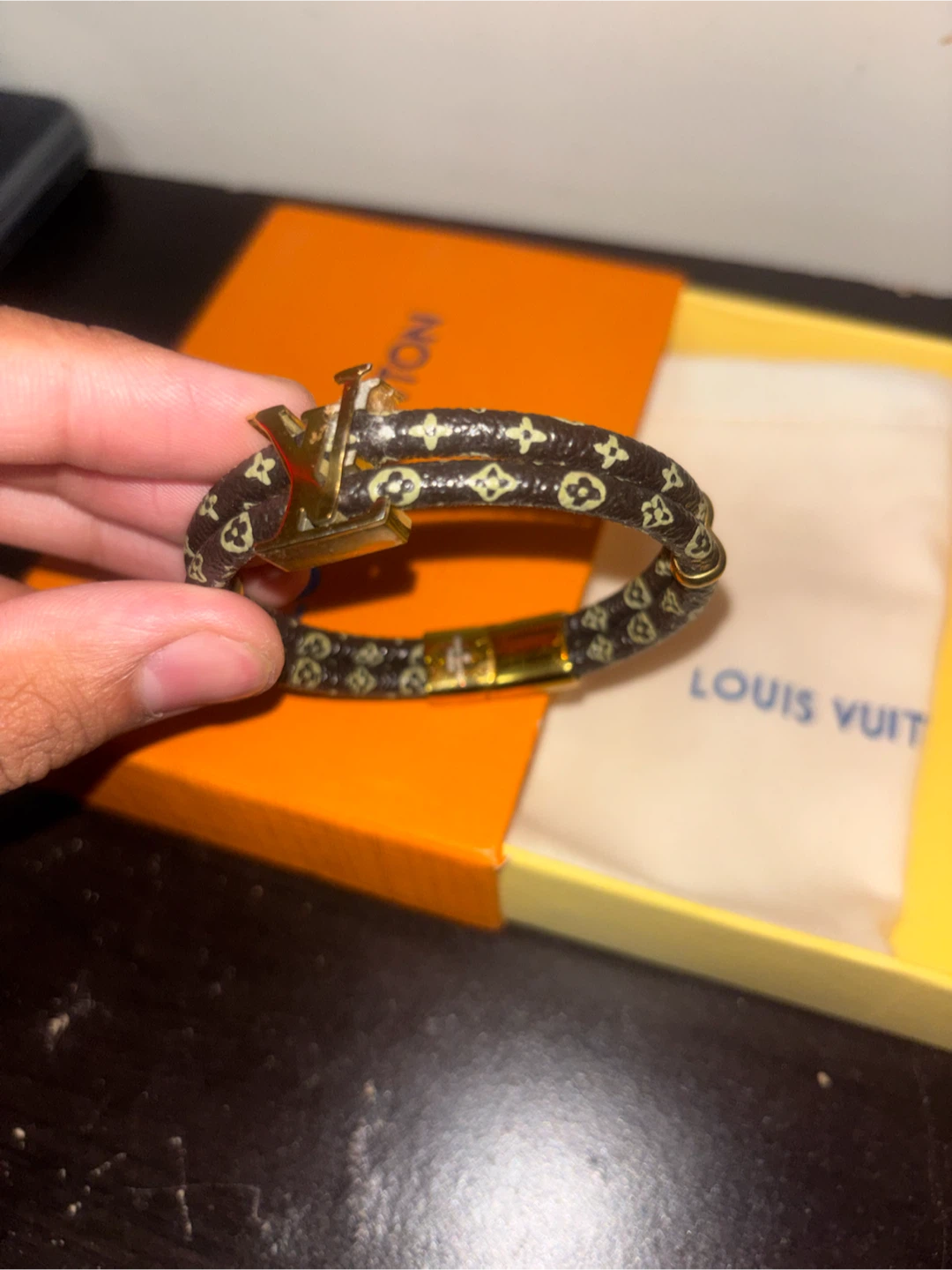 Louis Vuitton Bracelet with Box and Pouch - photo 3