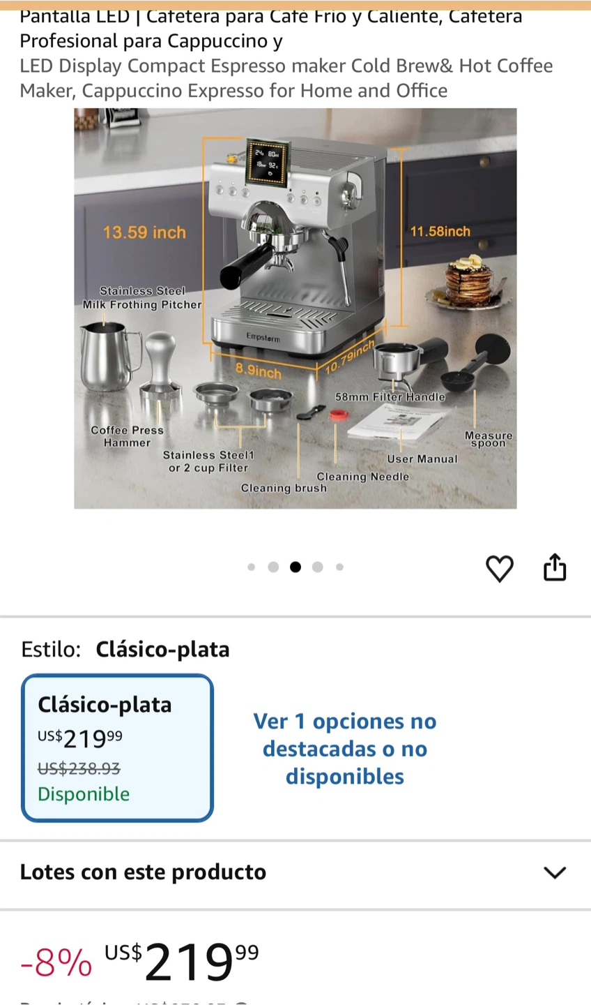 Empstorm Espresso Machine with Accessories - photo 2