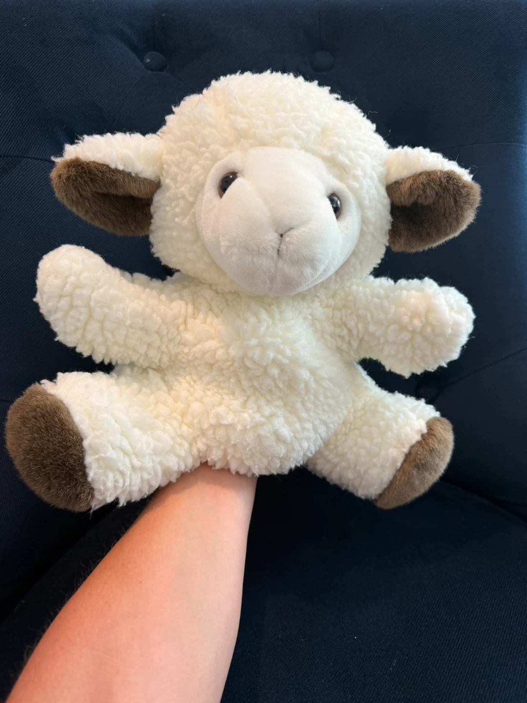 Soft Plush Lamb Hand Puppet Stuffed Animal - photo 3