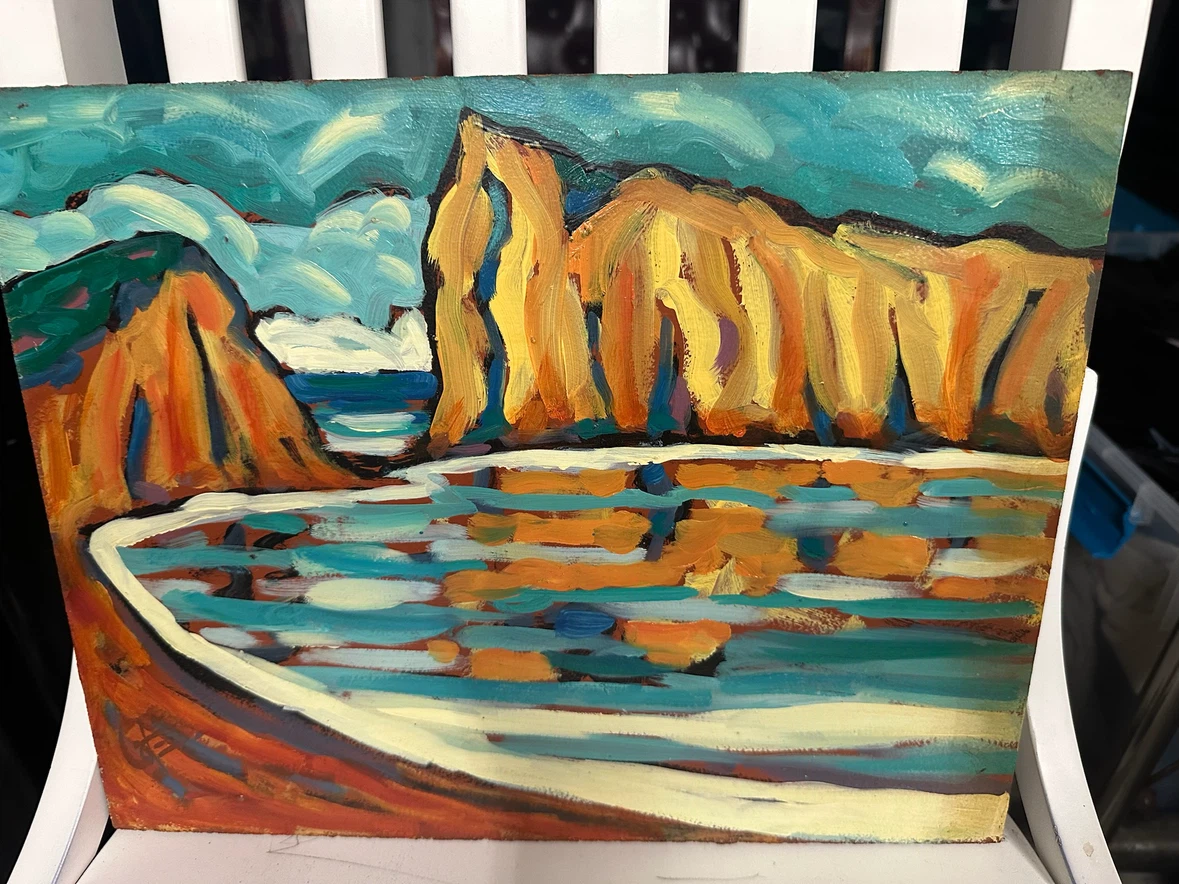 Vintage Mid Century Painting - photo 2