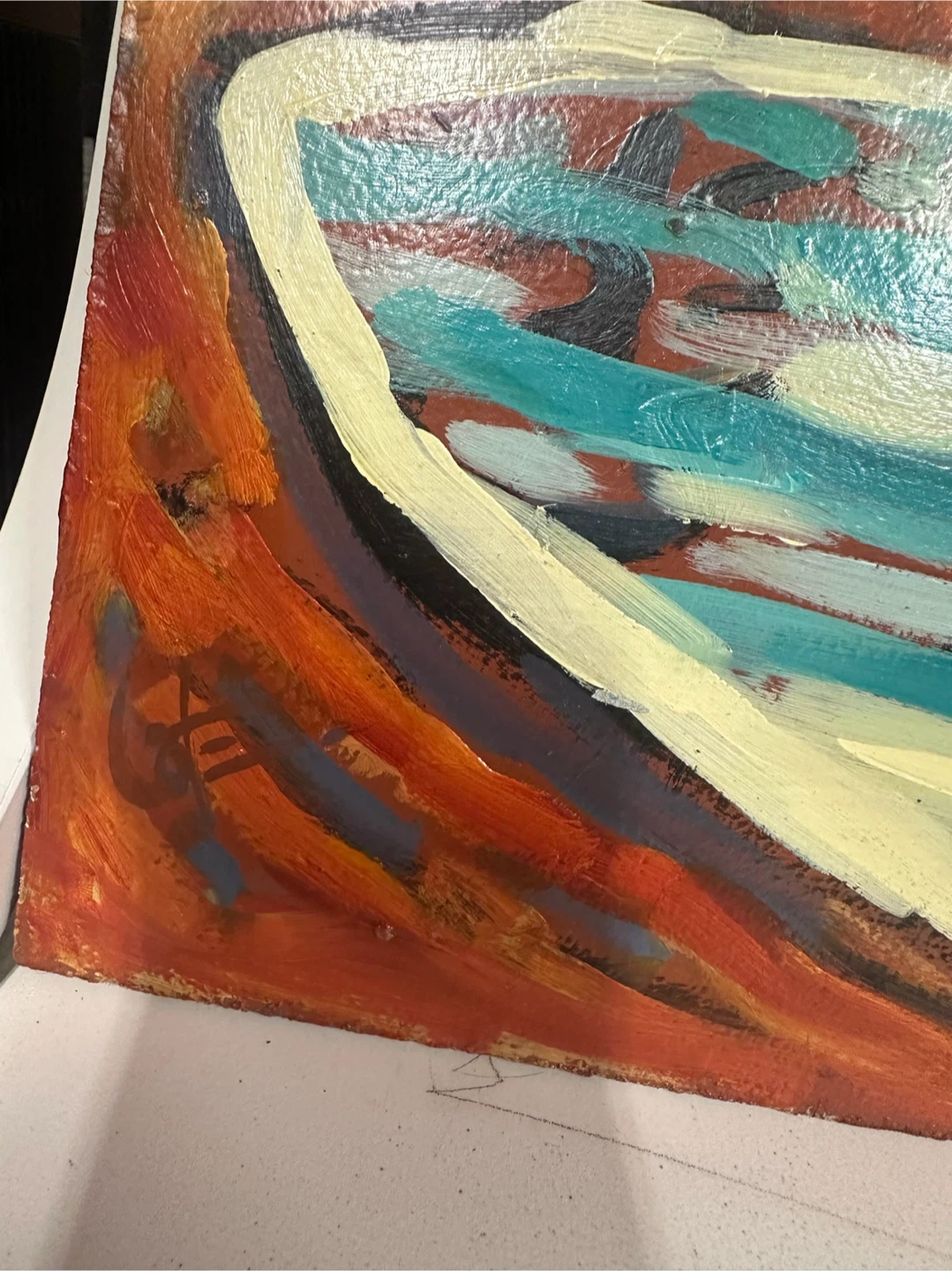 Vintage Mid Century Painting - photo 3
