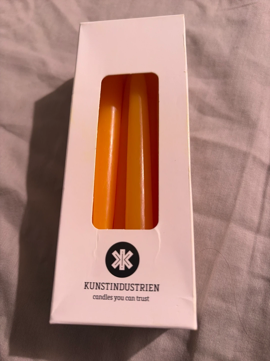 Set of 24 KUNSTINDUSTRIEN Orange Short candles - photo 4
