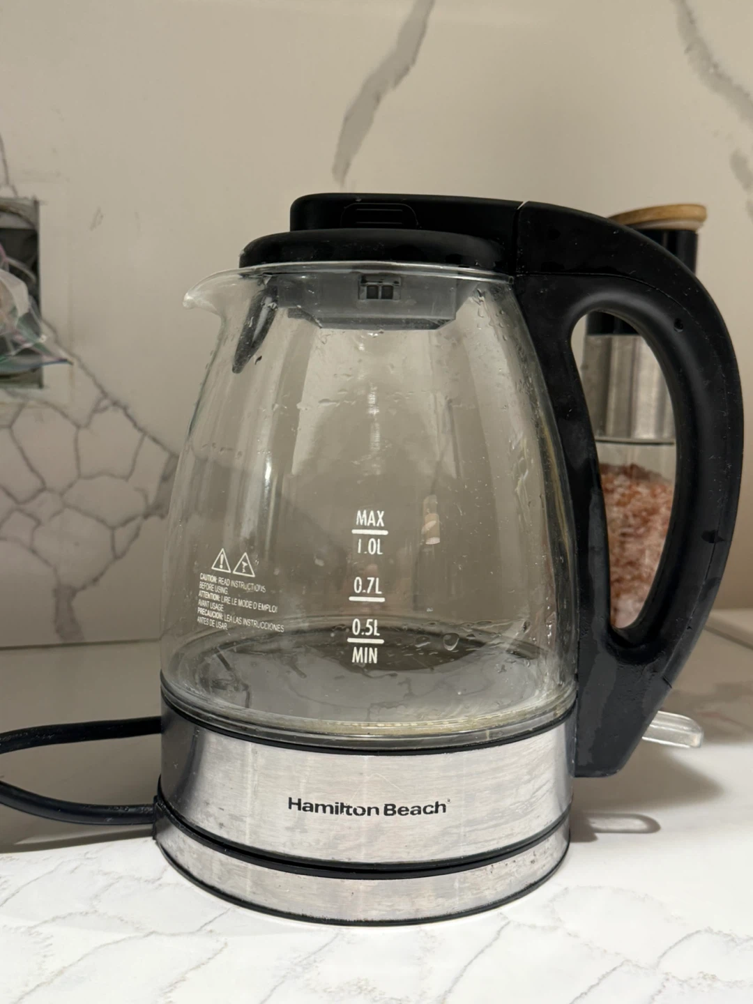 Hamilton Beach Glass Electric Kettle 1.0L