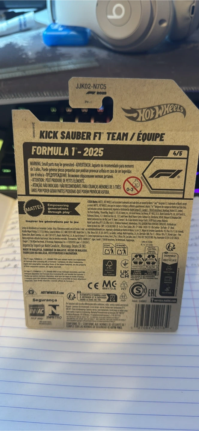 Hot Wheels Kick Sauber F1 Team 2025 - photo 2