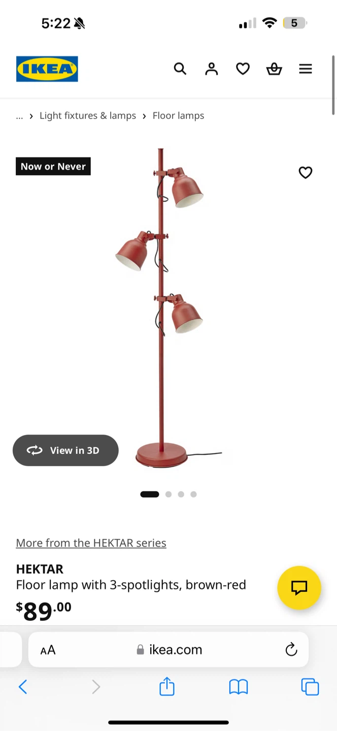 IKEA Hektar 3-Spotlight Floor Lamp - photo 3