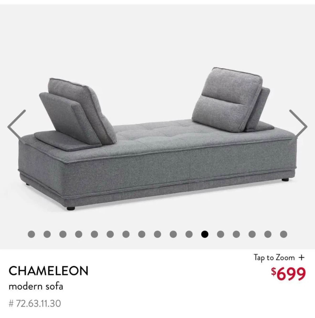 Chameleon modern sofa - photo 3