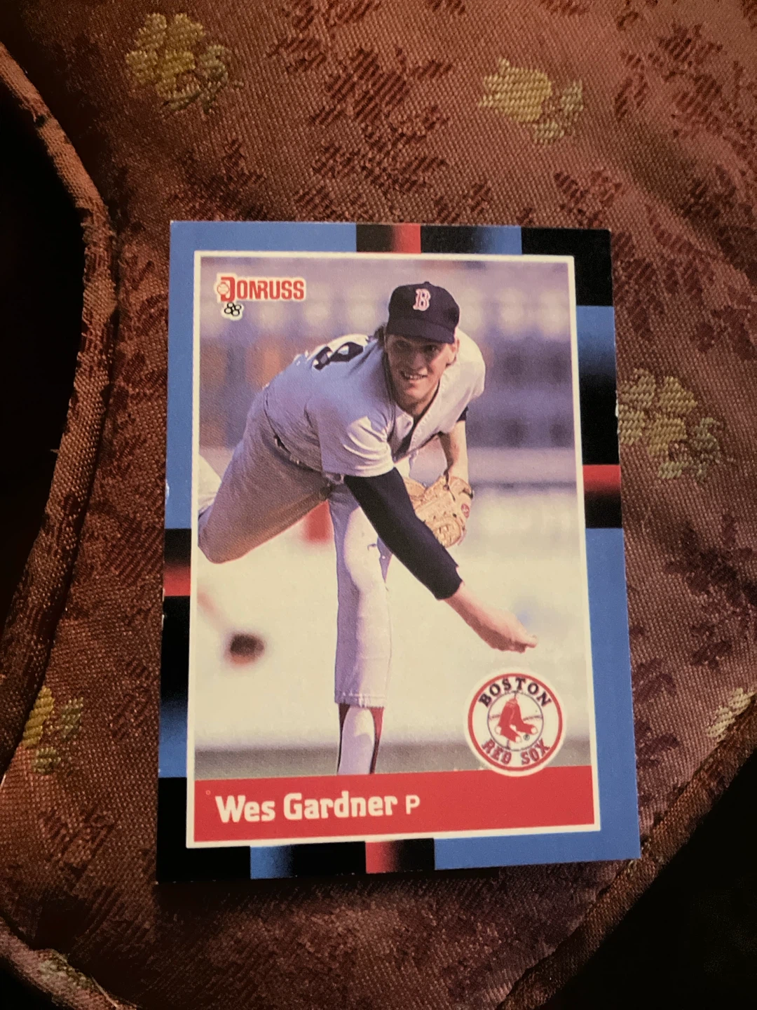 Wes Gardner Donruss Baseball Card