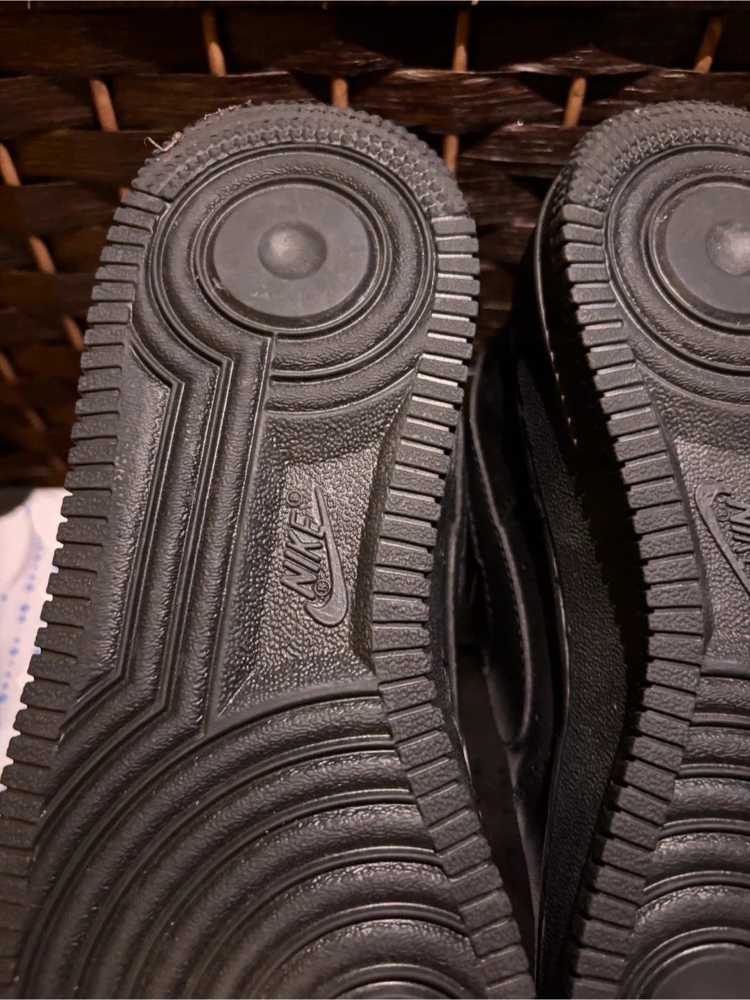 Nike size 8 Air Force 1 Low Black Sneakers - photo 3