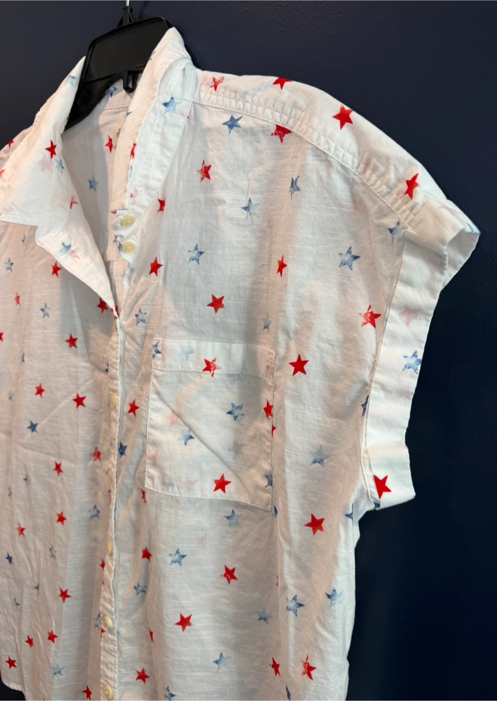 Women’s Size 2XL Style & Co Star Print Button-Down Shirt - photo 5