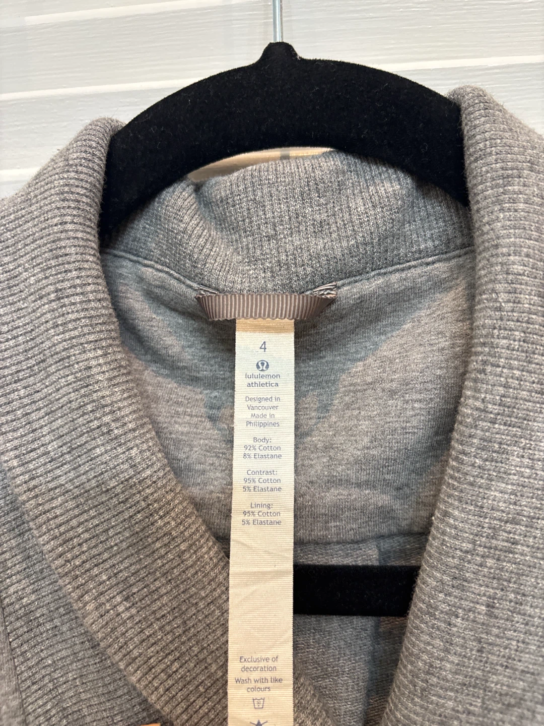 Lululemon Athletica Grey Cardigan Jacket Size 4 - photo 2