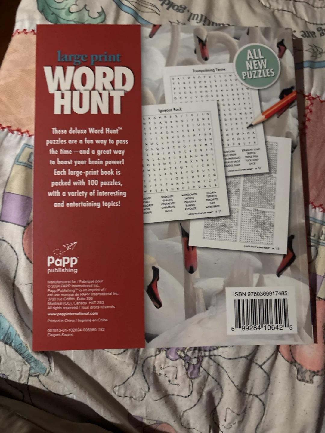 Large Print Word Hunt Puzzle Book - photo 2