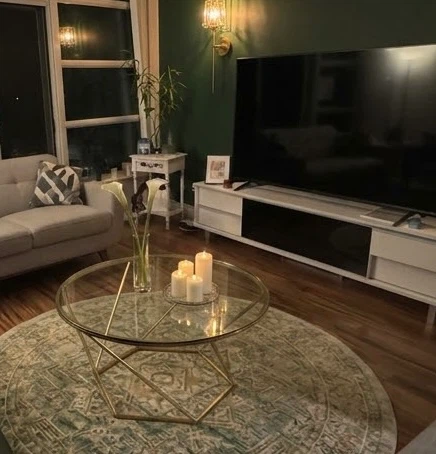 Glass and Gold Nesting Coffee Tables - photo 5