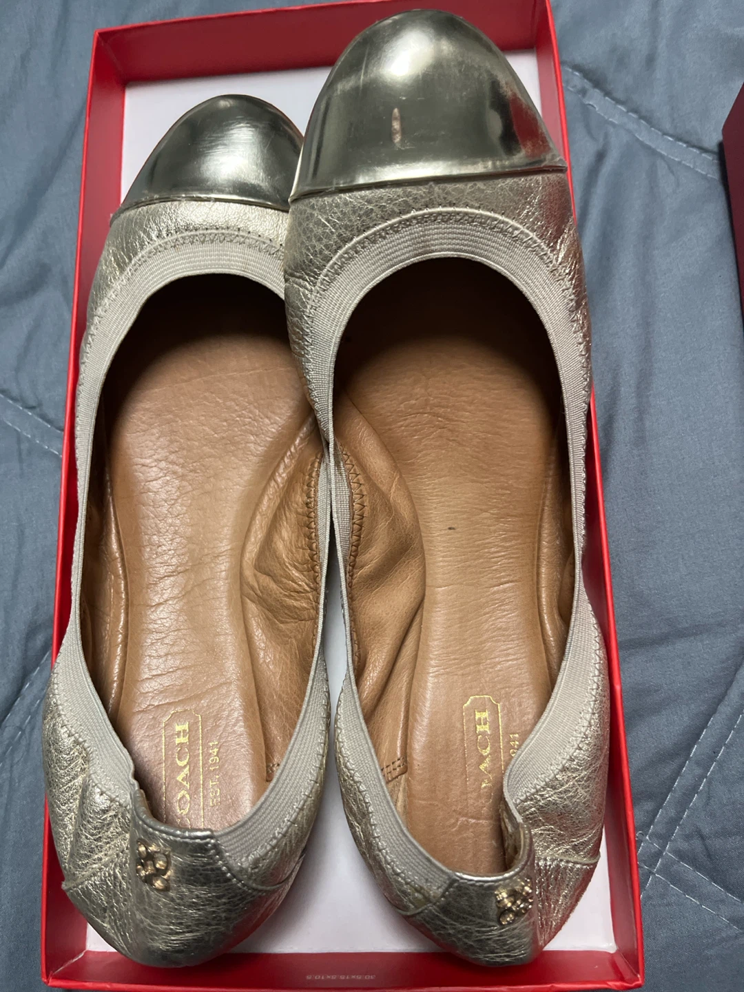 Coach Metallic Gold Ballet Flats - photo 2