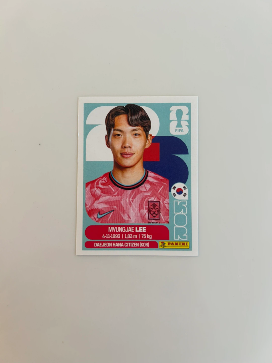 Panini FIFA World Cup 2026 Myungjae Lee Card