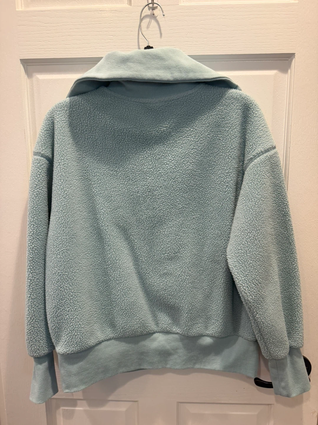 Women’s Small Light Blue Quarter-Zip Pullover Sherpa - photo 5