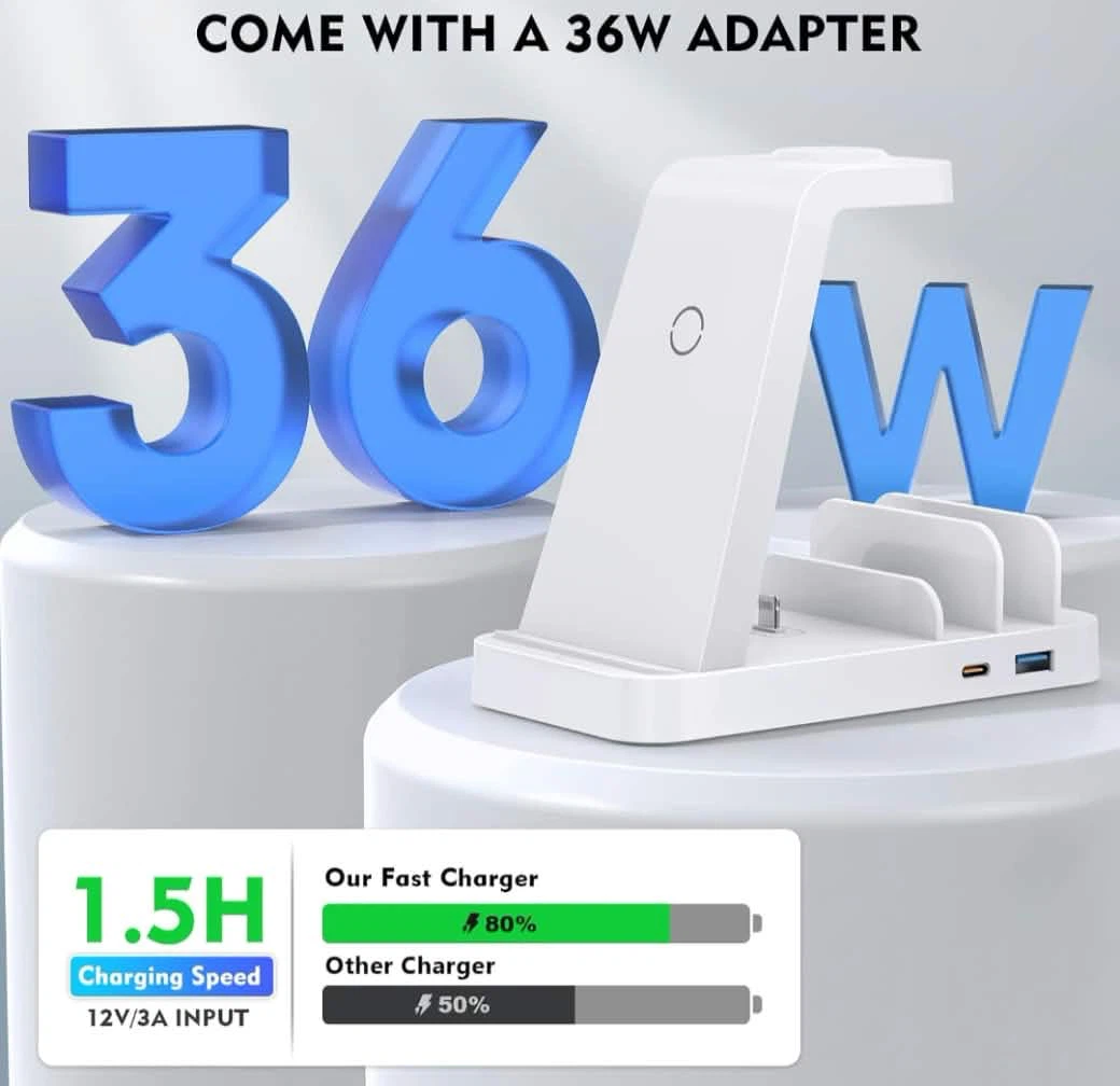 5-in-1 Charging Station (Wireless Charger) - photo 5