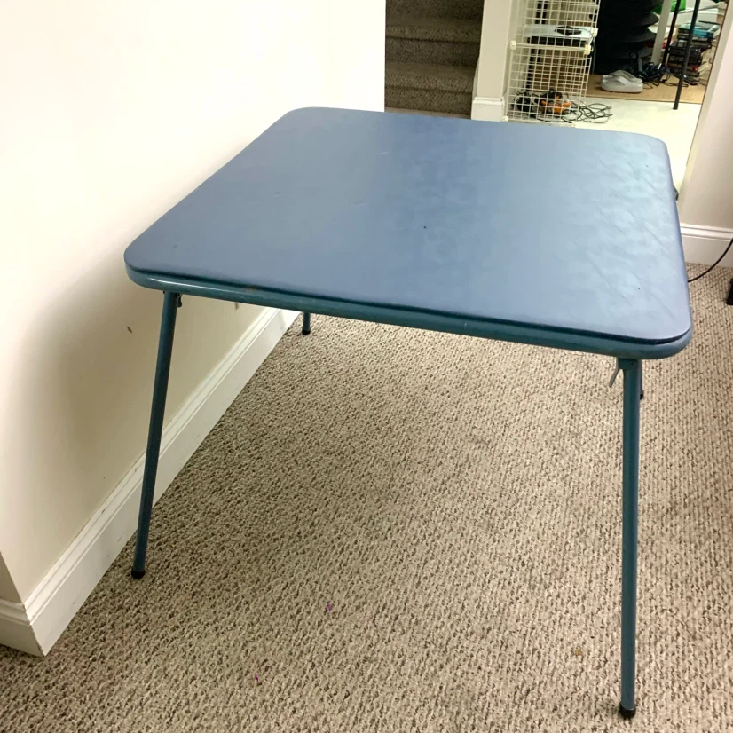 Square Folding Table Portable Fold Out Outdoor Furniture Camping - photo 2