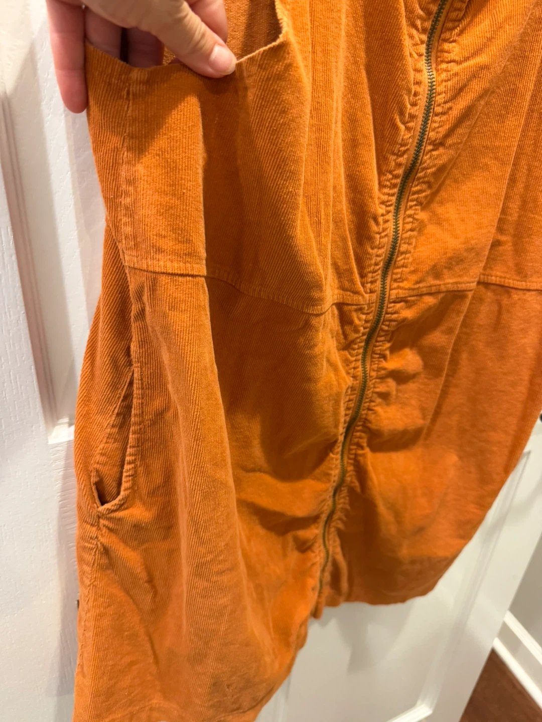 Women’s Large Fall Corduroy Zip-Front Dress - photo 2