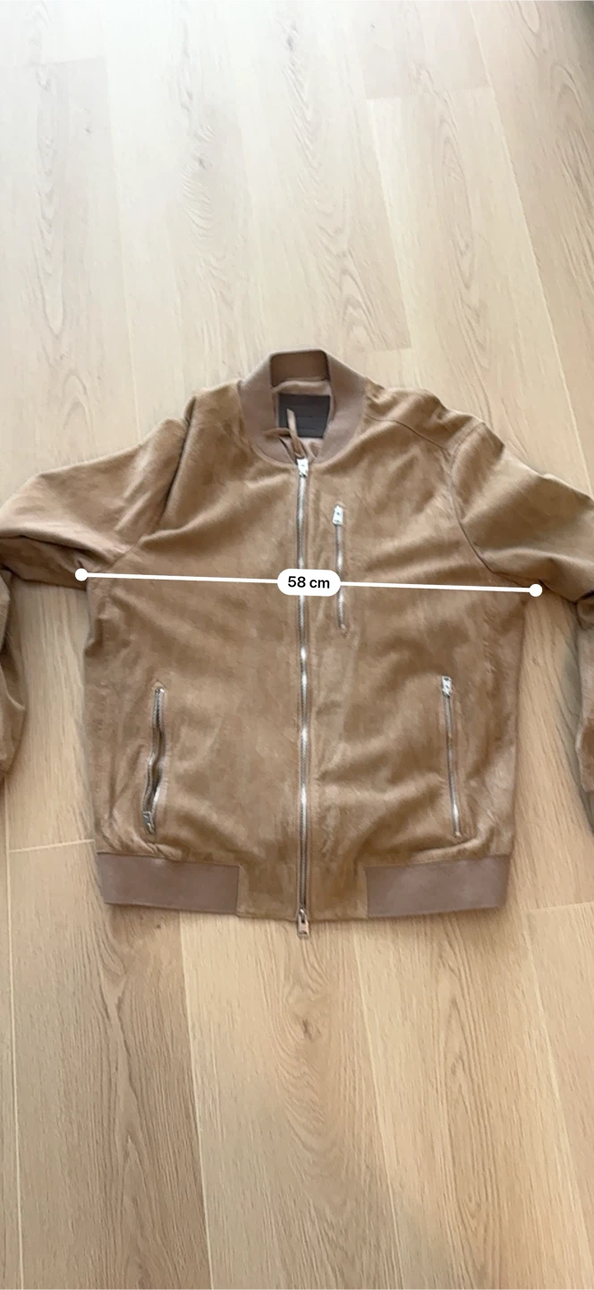 AllSaints Suede Bomber Jacket - Extra Large - photo 4