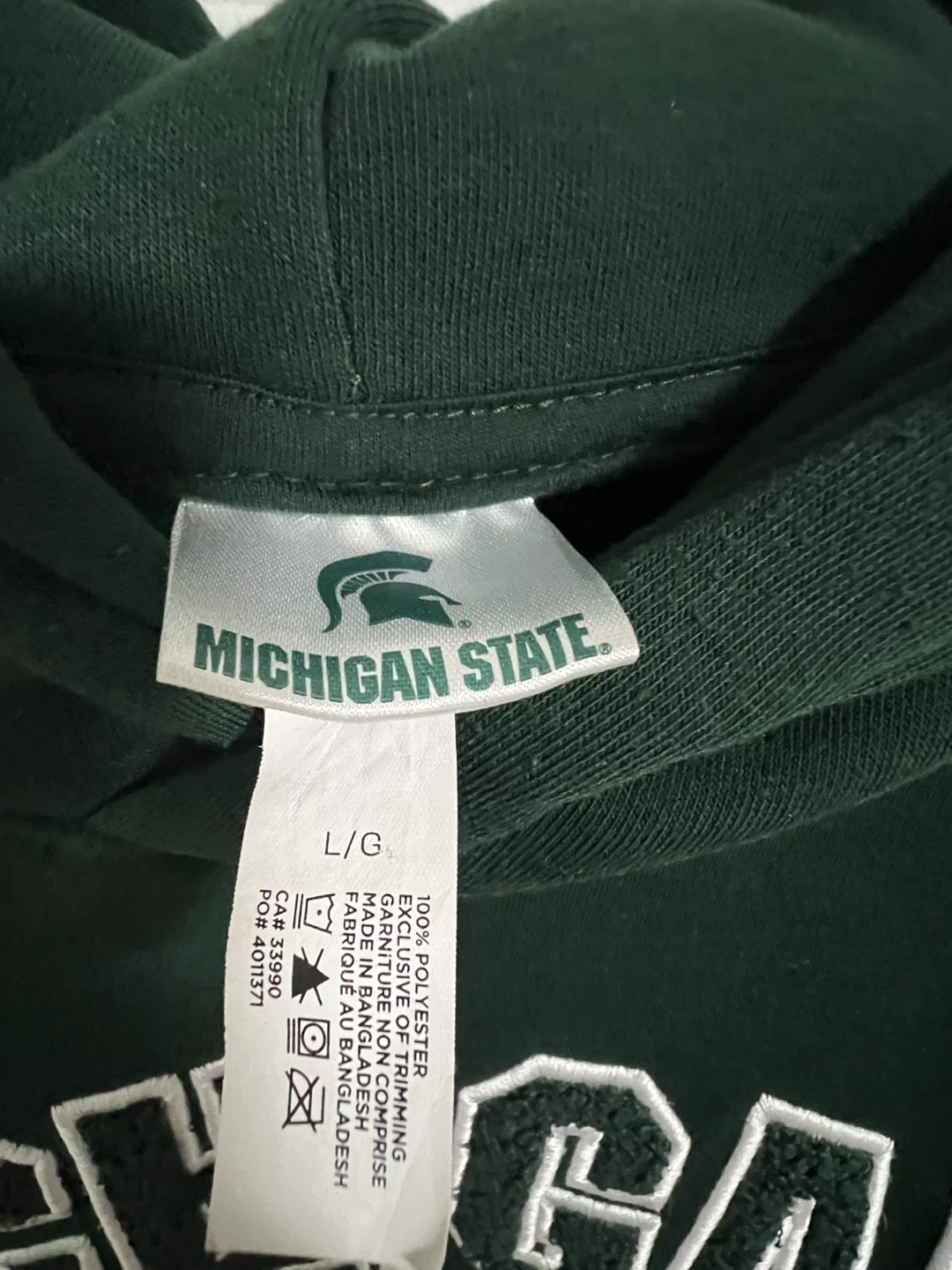 Michigan State Green Hoodie - photo 3