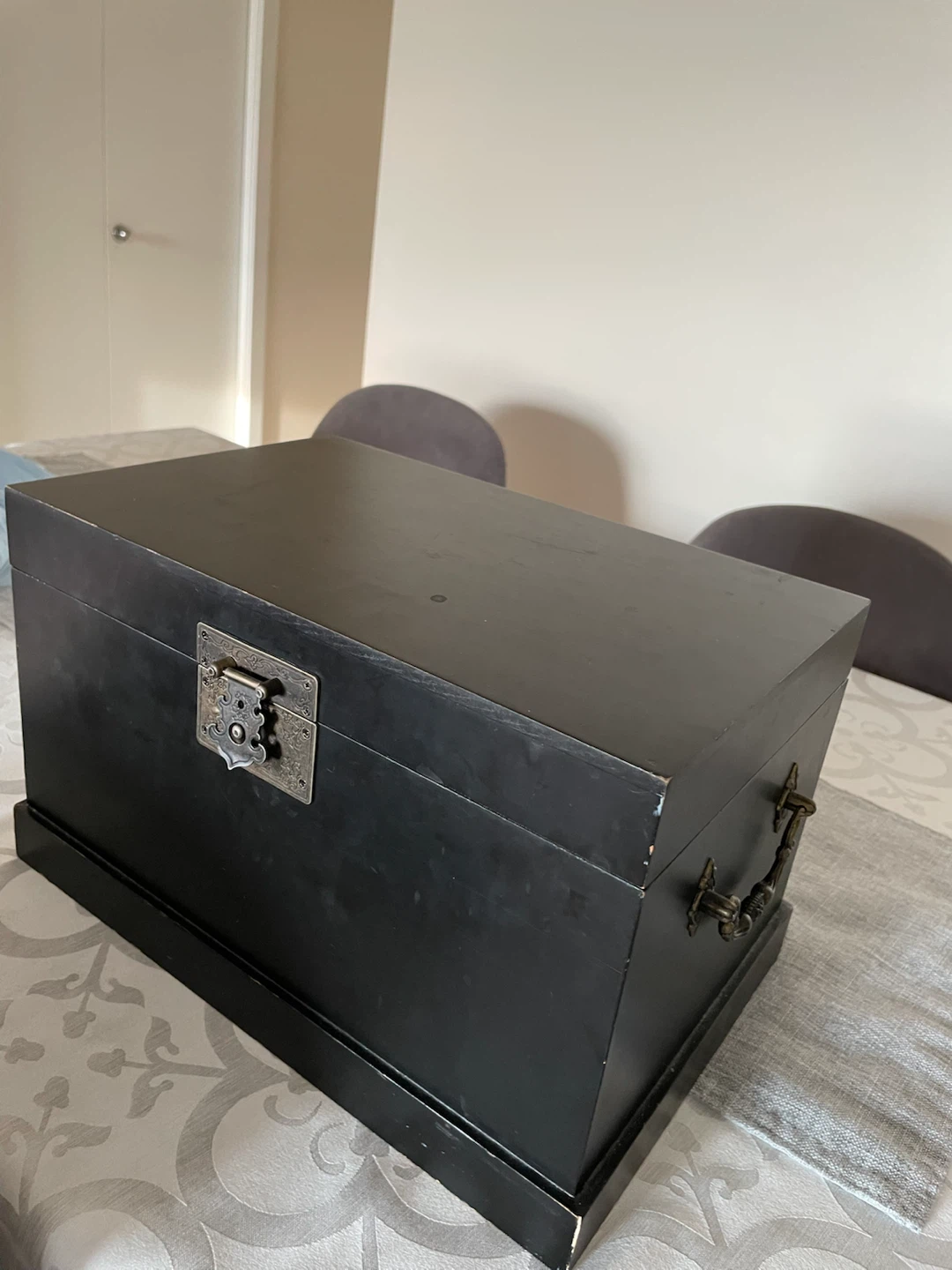 Black  Wooden Storage