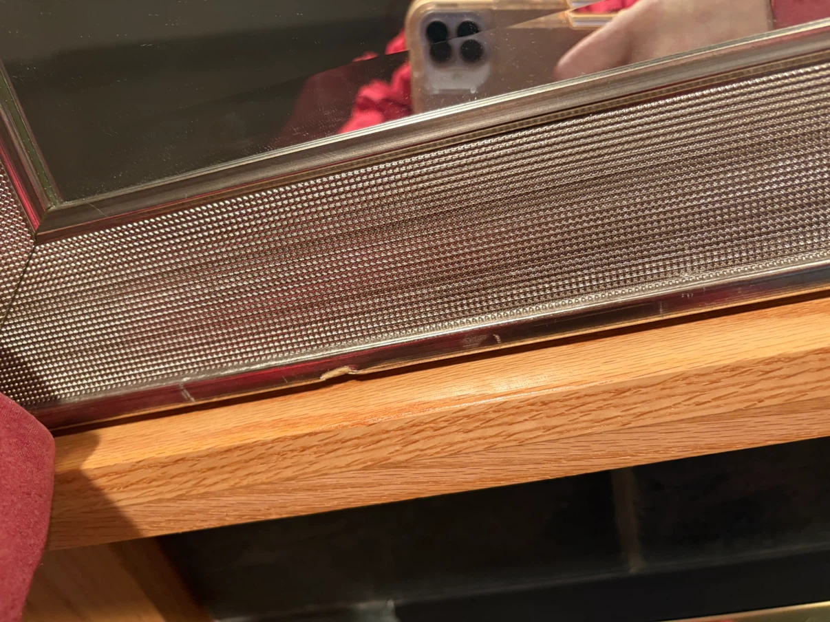 Silver bezelled mirror - photo 4