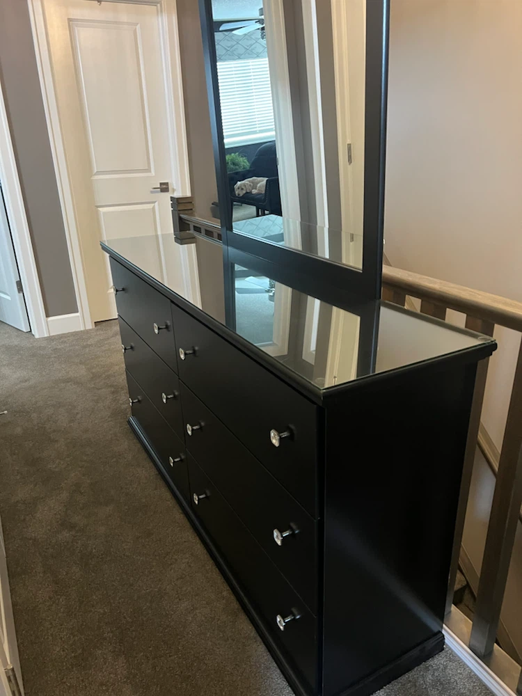 Black Dresser with Mirror - photo 5