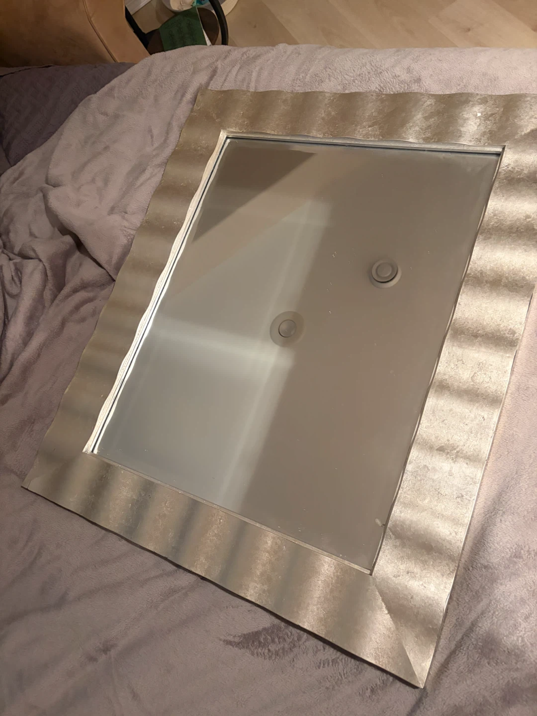 Modern Silver Embellished Mirror - photo 2