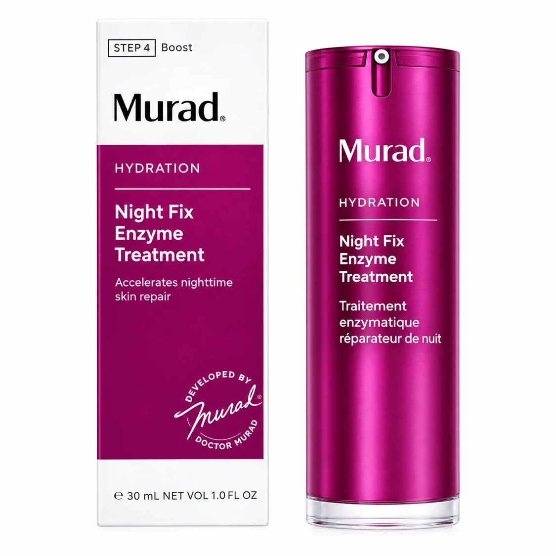 MURAD NIGHT FIX ENZYME TREATMENT 30ML - BNIB
