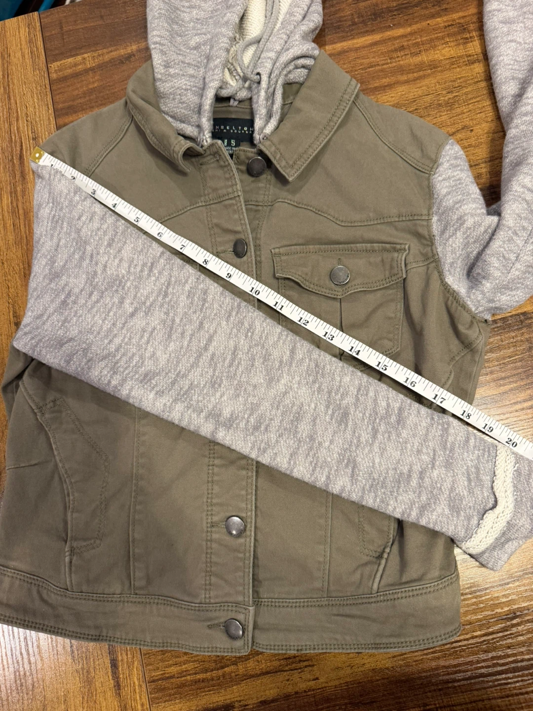 Juniors Sweatshirt Jacket with Hoodie, Size Small - photo 3